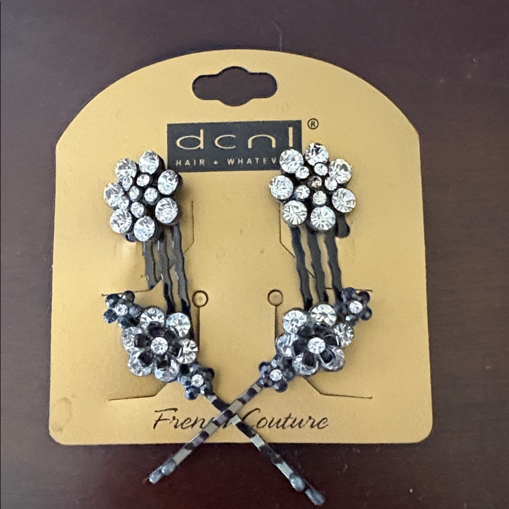 Dcnl Hair Clips with Rhinestones